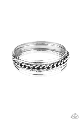 A Piece of The Action - Silver Set of Bracelets