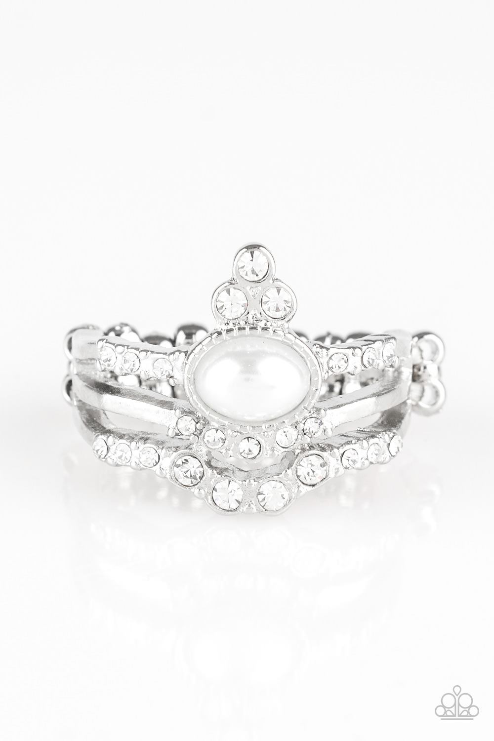 Timeless Tiaras - White Dainty Ring