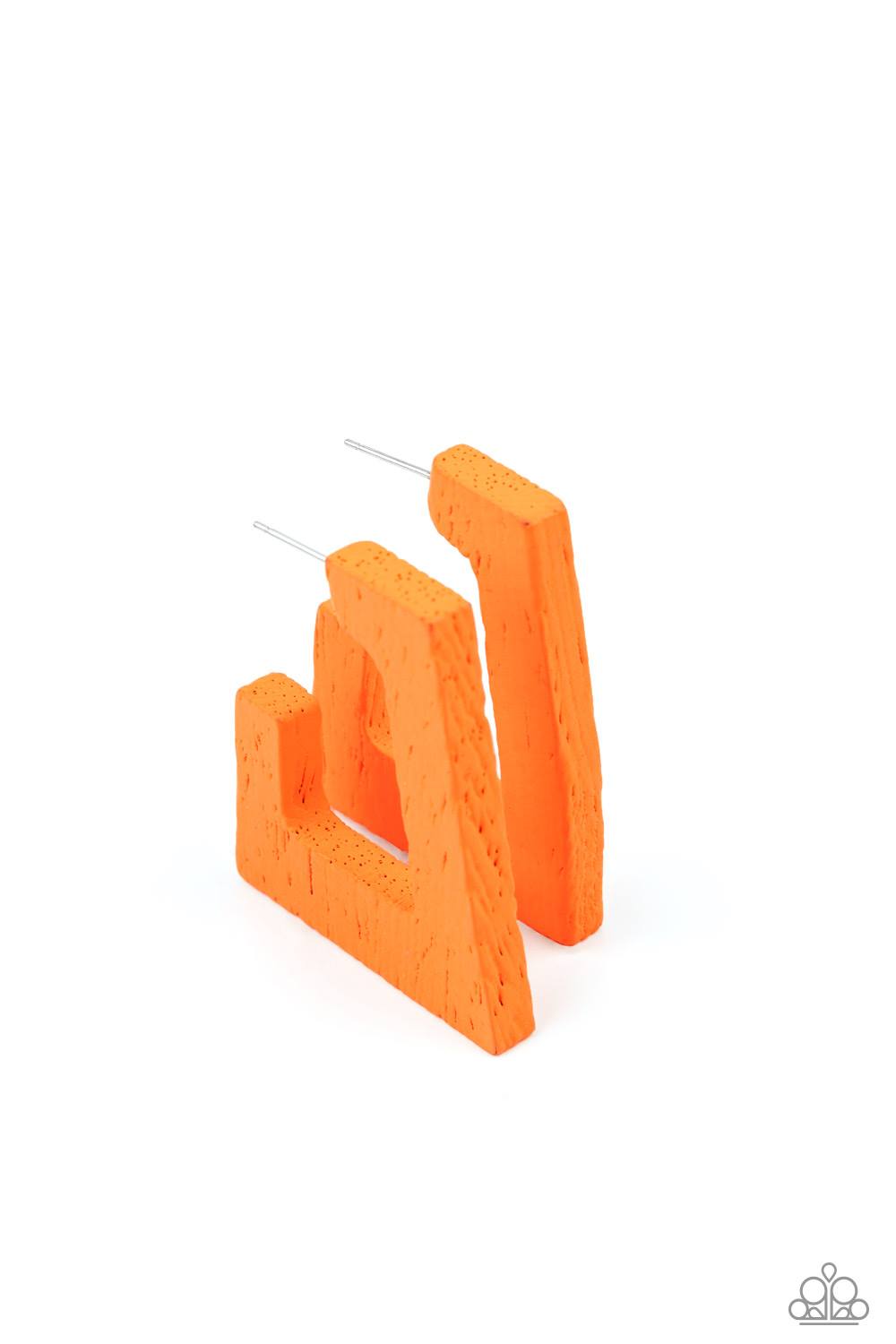 The Girl Next OUTDOOR - Orange Hoop Earrings
