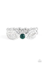 Load image into Gallery viewer, Extra Side Of Elegance - Green Dainty Ring