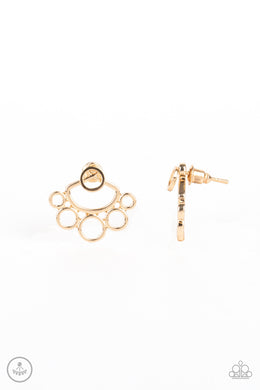 Completely Surrounded - Gold Earrings