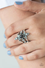 Load image into Gallery viewer, Fleur de Fancy - Black Ring