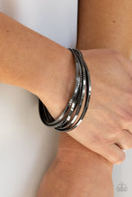 Load image into Gallery viewer, Trending in Tread - Black Gunmetal Bracelet