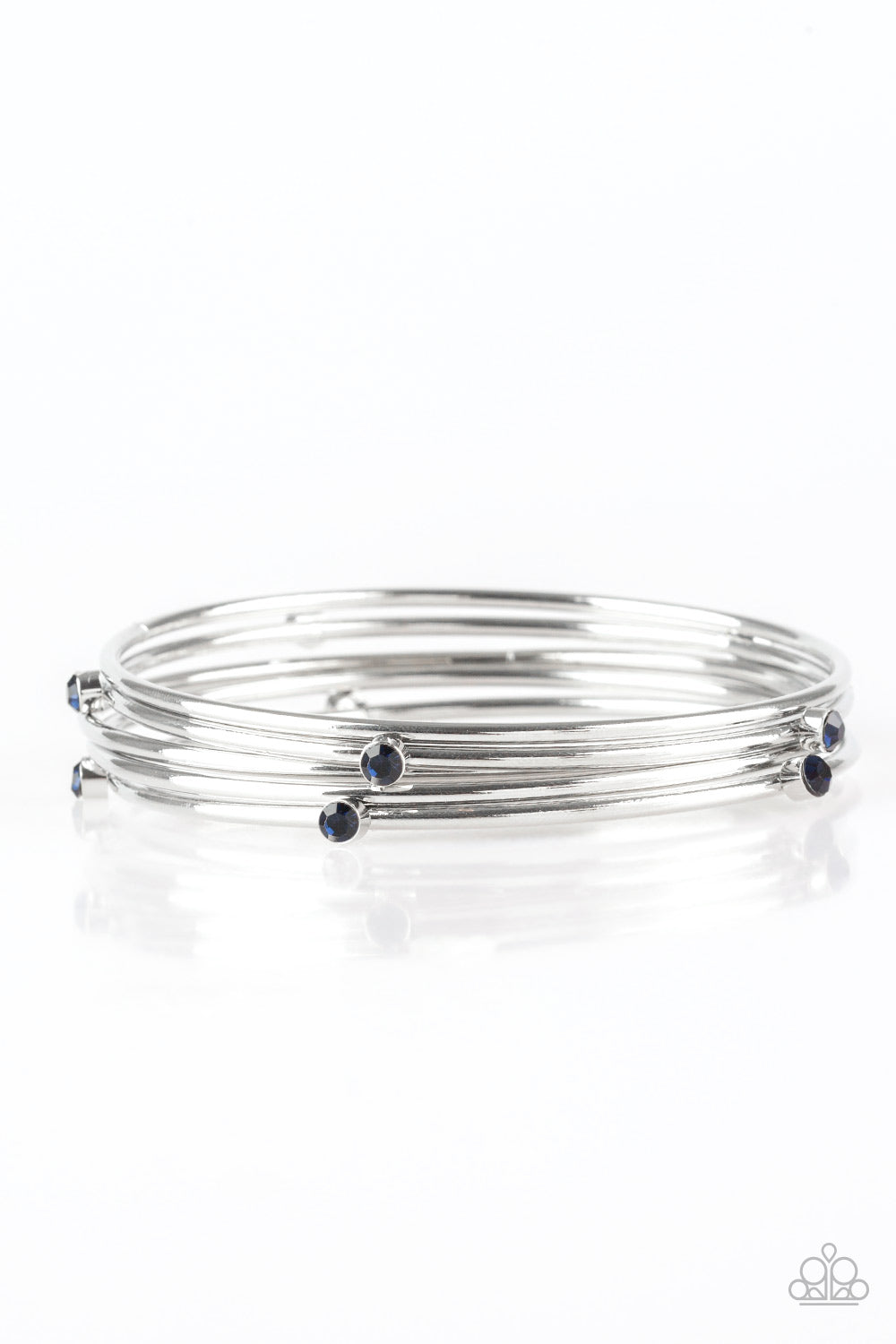 Delicate Decadence - Blue Bangle Bracelets