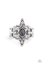Load image into Gallery viewer, Fleur de Fancy - Black Ring