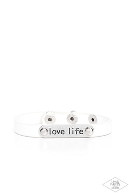 Love Life - White Bracelet