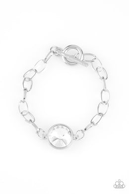 All Aglitter - White Bracelet