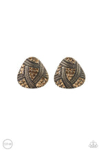 Load image into Gallery viewer, Gorgeously Galleria - Brass Clip-On Earrings