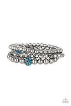 Load image into Gallery viewer, Noticeably Noir - Blue Set of Bracelets