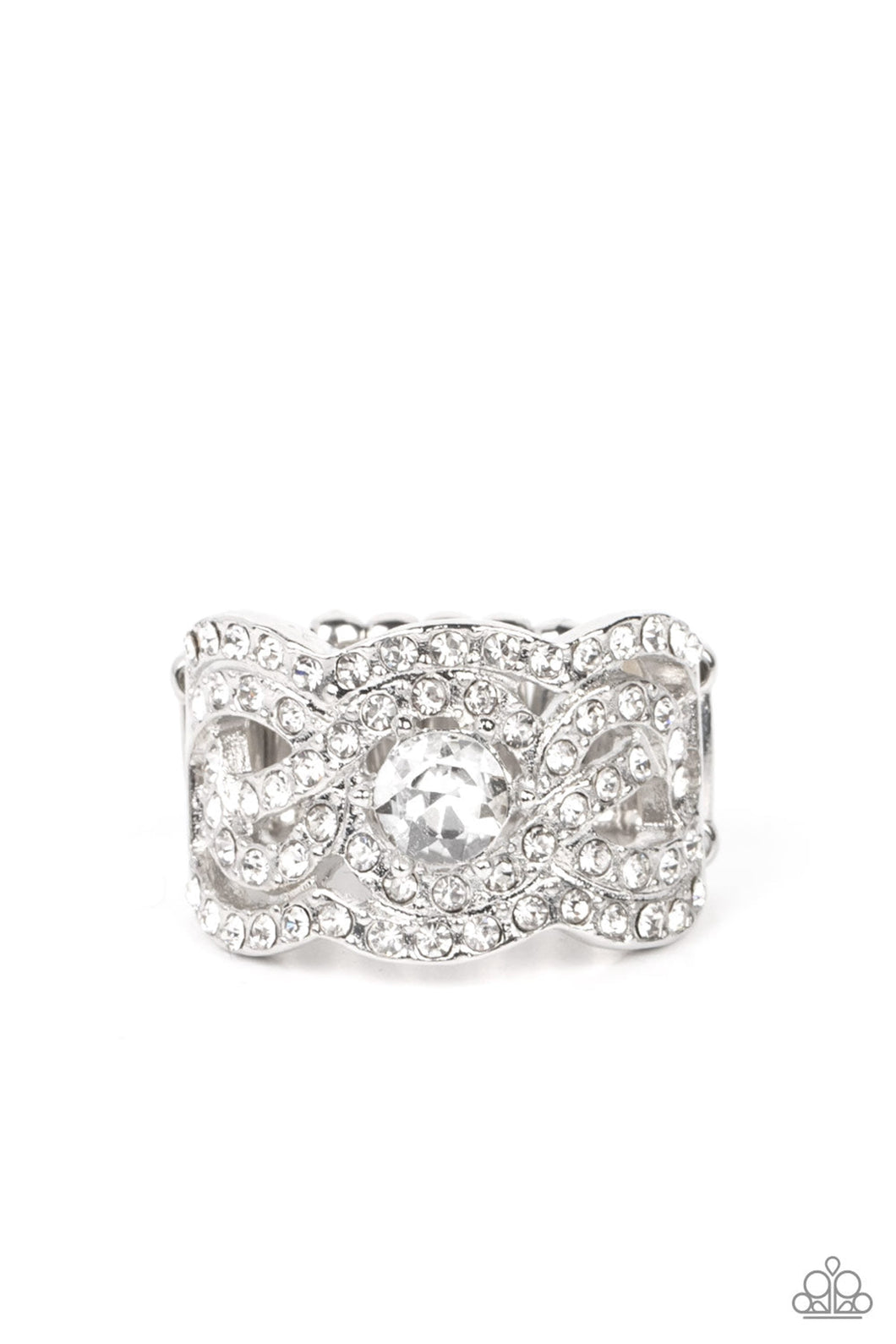 Doting on Dazzle - White Ring