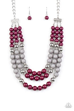 BEAD Your Own Drum - Purple Necklace