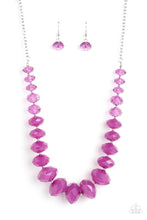 Load image into Gallery viewer, Happy-GLOW-Lucky - Purple Necklace