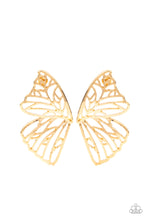 Load image into Gallery viewer, Butterfly Frills - Gold Earrings