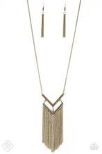 Load image into Gallery viewer, Alpha Glam - Brass Necklace