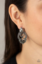 Load image into Gallery viewer, Glamour Gauntlet - Silver Clip-On Earrings