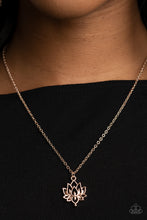 Load image into Gallery viewer, Lotus Retreat - Rose Gold Necklace