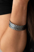 Load image into Gallery viewer, Back-To-Back Stacks - Black Gunmetal Bracelets