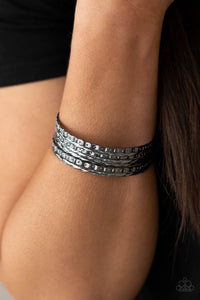Back-To-Back Stacks - Black Gunmetal Bracelets