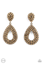 Load image into Gallery viewer, Pack In The Pizzazz - Brass Clip-On Earrings
