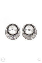 Load image into Gallery viewer, Off The RICHER-Scale - White Clip-On Earrings