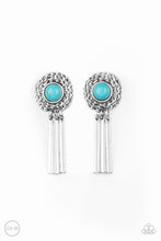 Load image into Gallery viewer, Desert Amulet - Blue Clip-On Earrings