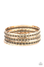 Load image into Gallery viewer, Back-To-Back Stacks - Multi (Mixed Metals) Bracelets