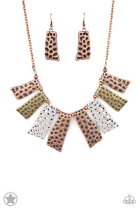 A Fan of the Tribe - Multi (Mixed Metals) Necklace