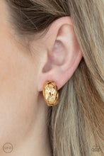 Load image into Gallery viewer, Wrought With Edge - Gold Clip-On Earrings