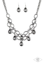 Load image into Gallery viewer, Show-Stopping Shimmer - Black Gunmetal Necklace
