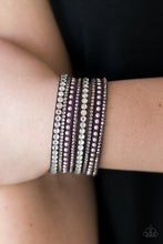 Load image into Gallery viewer, Guitars and Glitter - Purple Bracelet