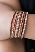 Load image into Gallery viewer, Guitars and Glitter - Orange Bracelet