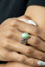 Load image into Gallery viewer, Dreamy Droplets - Green Dainty Ring