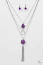 Load image into Gallery viewer, Floral Fanatic - Purple Necklace