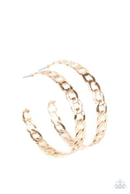 Load image into Gallery viewer, Climate CHAINge - Gold Hoop Earrings