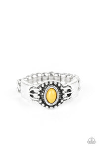 Right On TREK - Yellow Dainty Ring