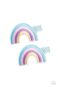 Follow Your Rainbow - Blue Hair Clips