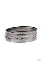 Load image into Gallery viewer, Stackable Style - Black Gunmetal Bracelets