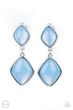 Load image into Gallery viewer, Double Dipping Diamonds - Blue Earrings