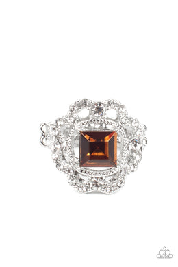 Candid Charisma - Brown Dainty Ring