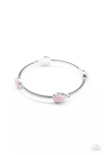 Load image into Gallery viewer, Dewdrop Dancing - Pink Bangle Bracelet