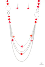 Load image into Gallery viewer, Bubbly Bright - Red Necklace