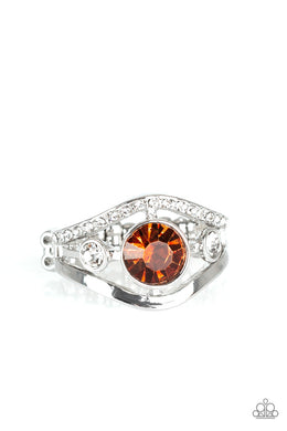 Rich With Richness - Brown Dainty Ring