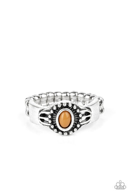 Right On TREK - Brown Dainty Ring