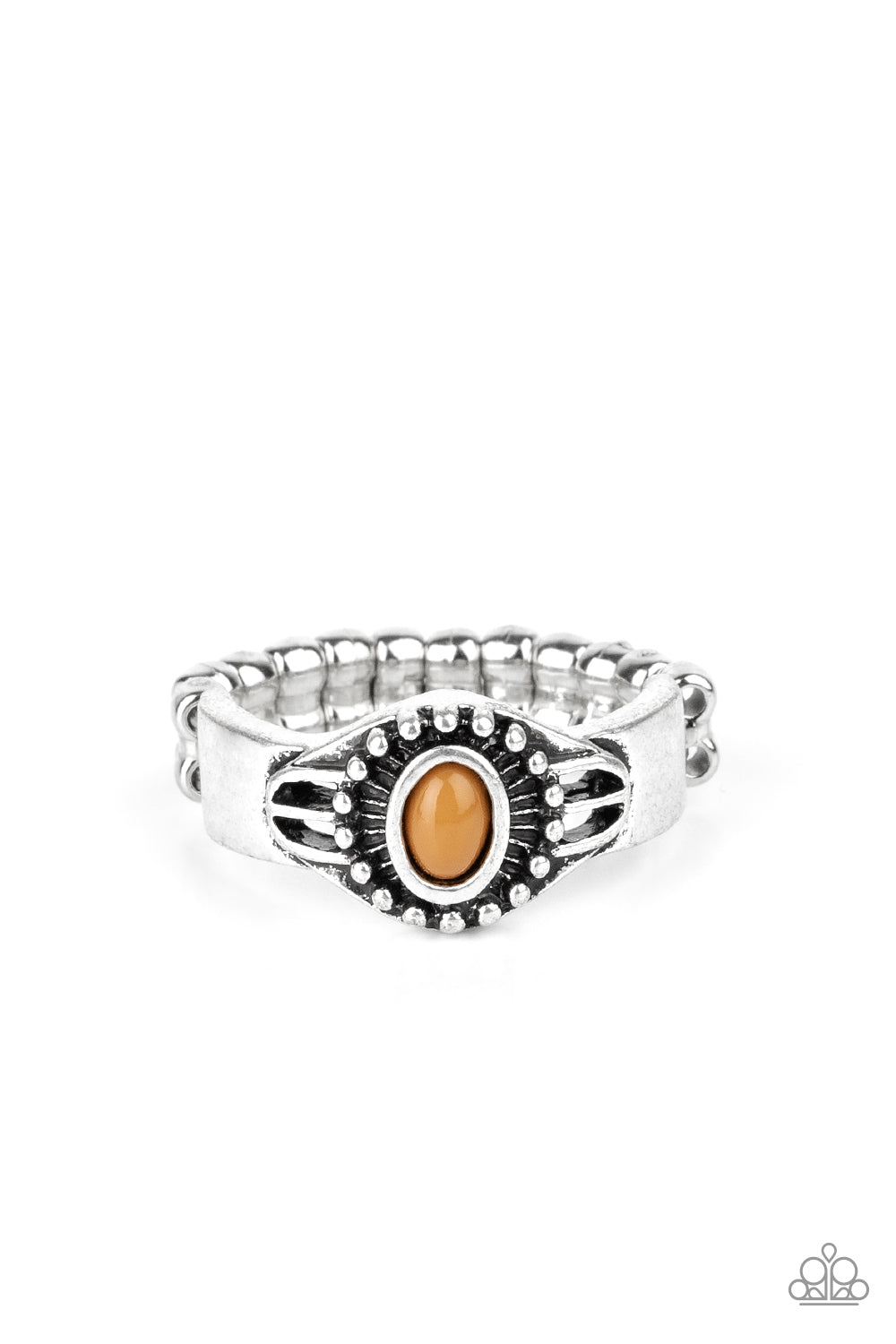 Right On TREK - Brown Dainty Ring