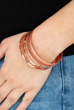 Load image into Gallery viewer, Stackable Style - Copper Set of Bracelets