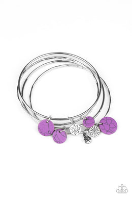 Prairie Plains - Purple Set of Bracelets