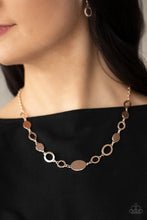 Load image into Gallery viewer, Working OVAL-time - Rose Gold Necklace
