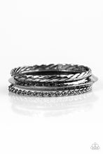 Load image into Gallery viewer, Not Very Ladylike - Black Gunmetal Set of Bracelets