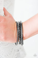 Load image into Gallery viewer, Not Very Ladylike - Black Gunmetal Set of Bracelets