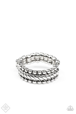 Tangible Texture - Silver Dainty Ring